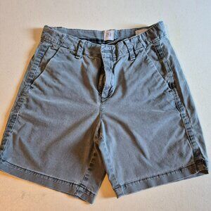 Gap Girlfriend Chino Shorts, Grey with Side Trim